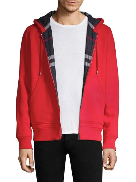 burberry red hoodie|burberry hoodie for men.